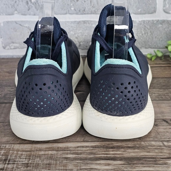Crocs LiteRide Pacer Sneakers Womens 11 Navy Lightweight Comfort Shoes 205234 - Picture 5 of 10